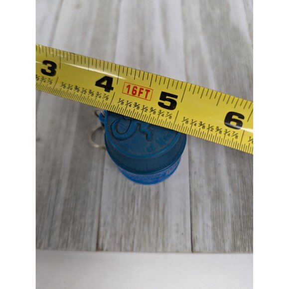 Barrel Of Monkeys Keychain Toy With 12 Red Monkeys By Hasbro Basic Fun Blue Plas - Picture 9 of 9